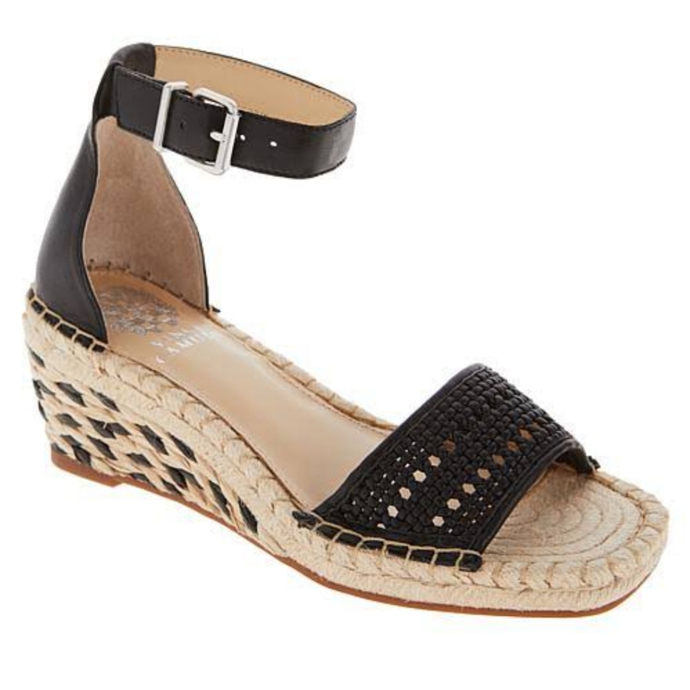 NEW Vince Camuto Jellisa Espadrille Wedge Platform Sandals shoes sz 8.5M